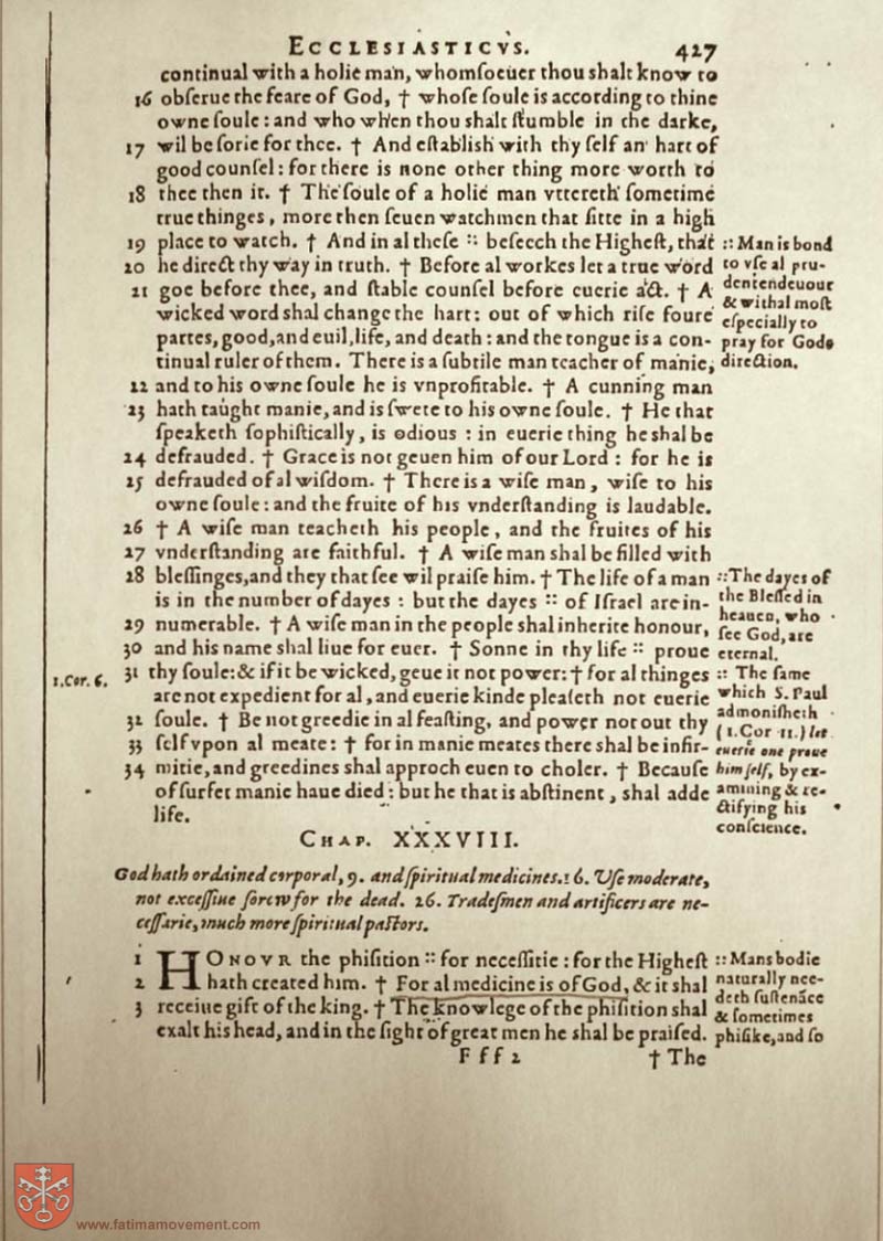 Original Douay Rheims Catholic Bible scan 1562