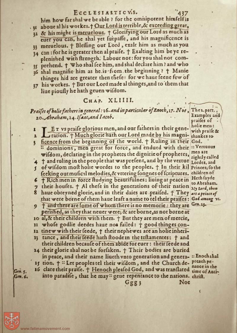 Original Douay Rheims Catholic Bible scan 1572