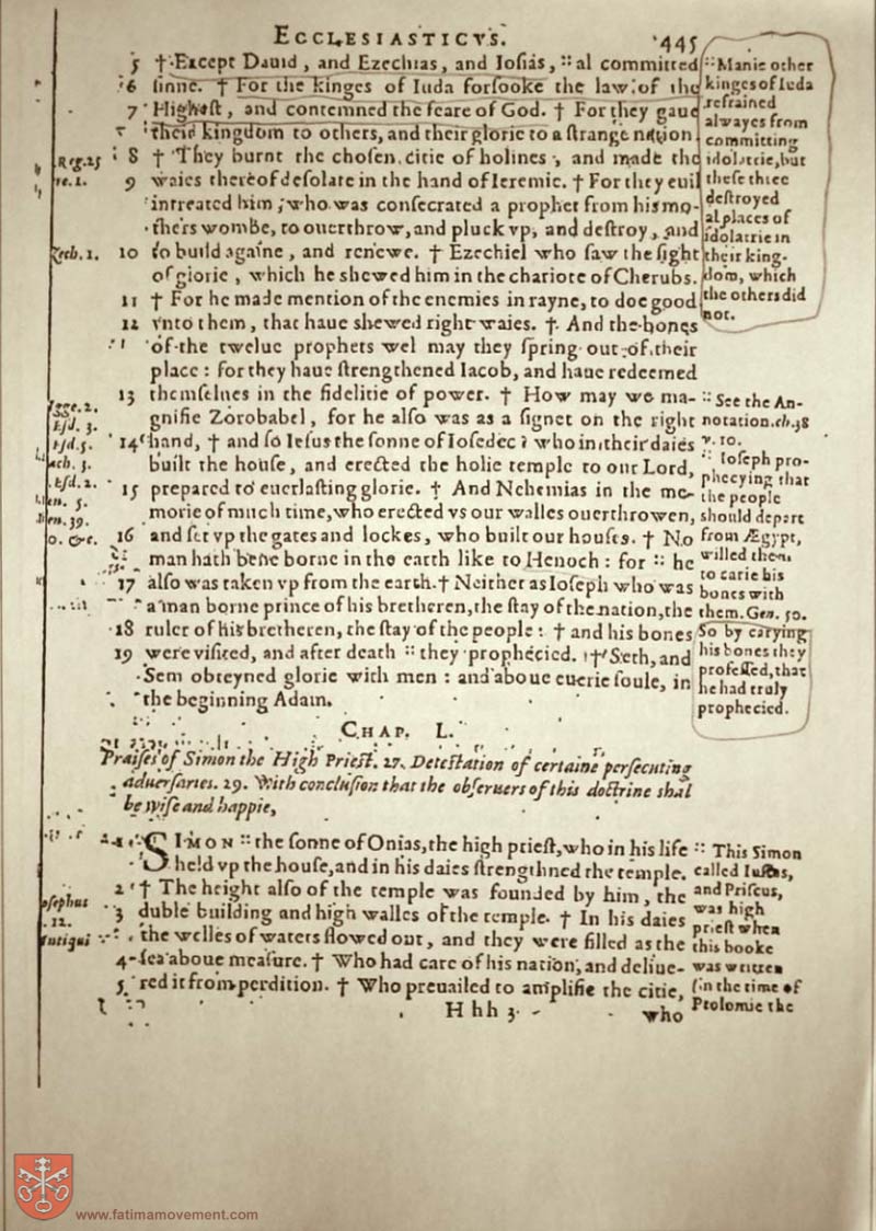 Original Douay Rheims Catholic Bible scan 1580