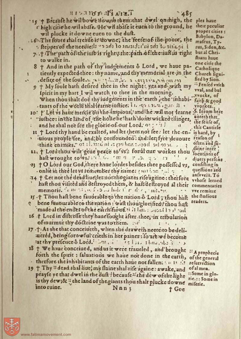 Original Douay Rheims Catholic Bible scan 1620