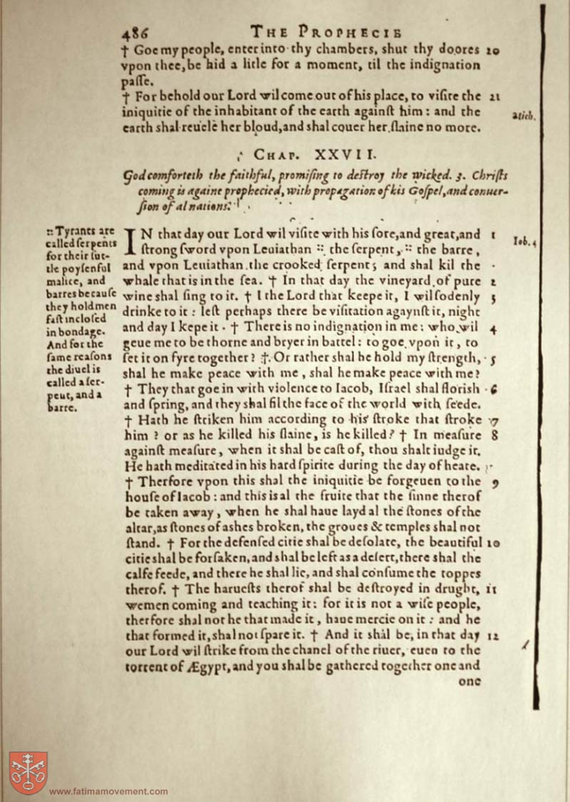 Original Douay Rheims Catholic Bible scan 1621