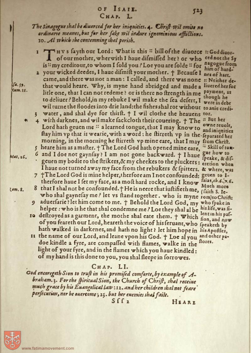 Original Douay Rheims Catholic Bible scan 1658