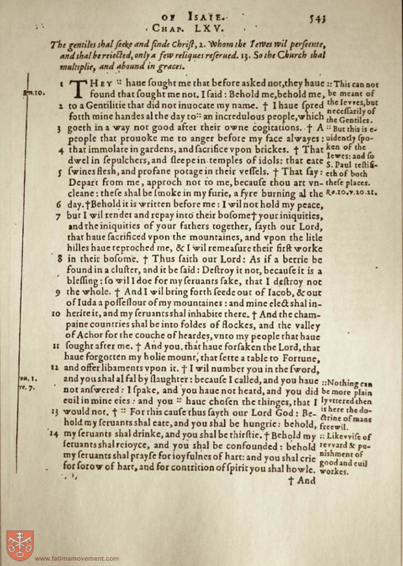 Original Douay Rheims Catholic Bible scan 1678