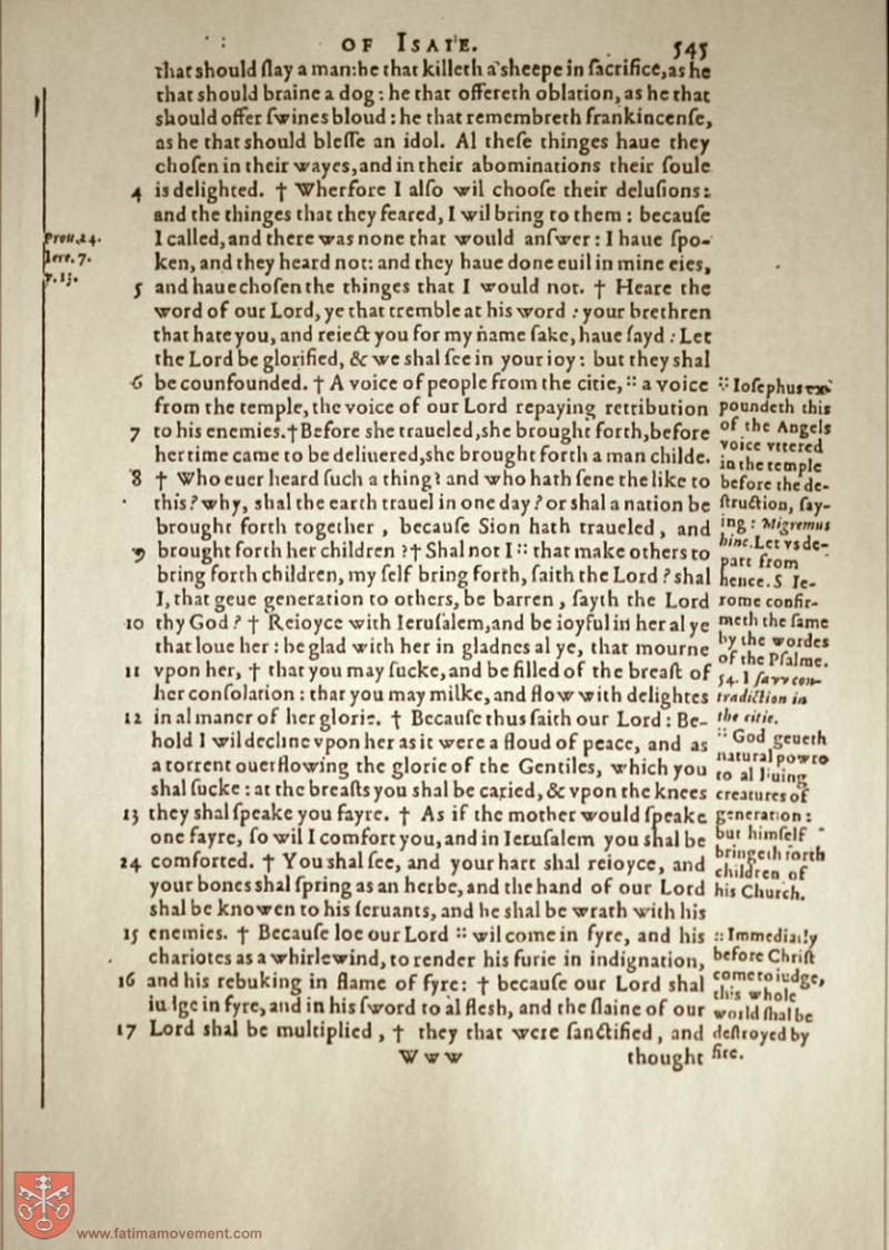 Original Douay Rheims Catholic Bible scan 1680