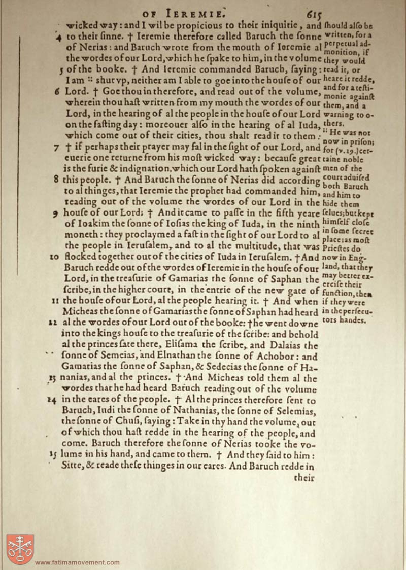 Original Douay Rheims Catholic Bible scan 1750