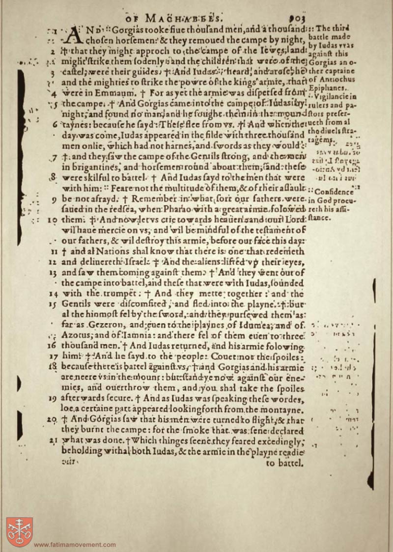 Original Douay Rheims Catholic Bible scan 2038