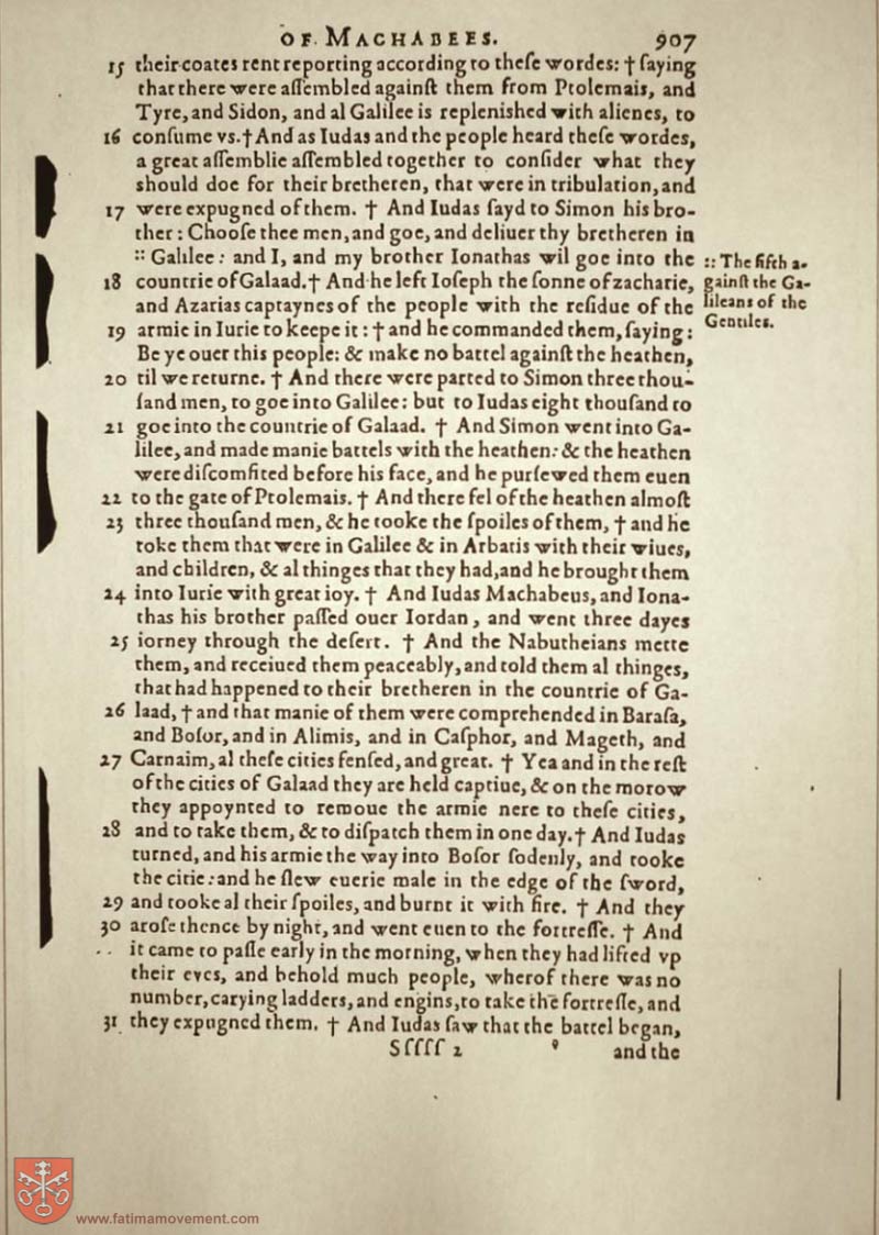 Original Douay Rheims Catholic Bible scan 2042