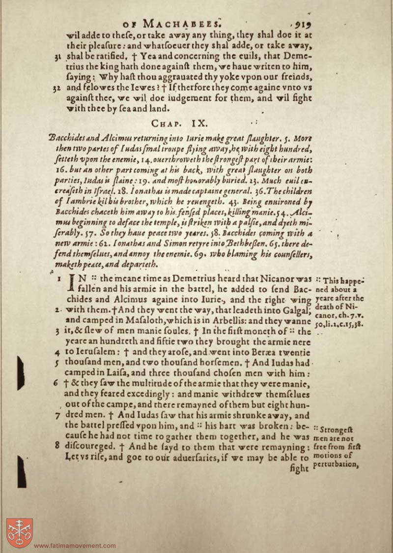 Original Douay Rheims Catholic Bible scan 2054