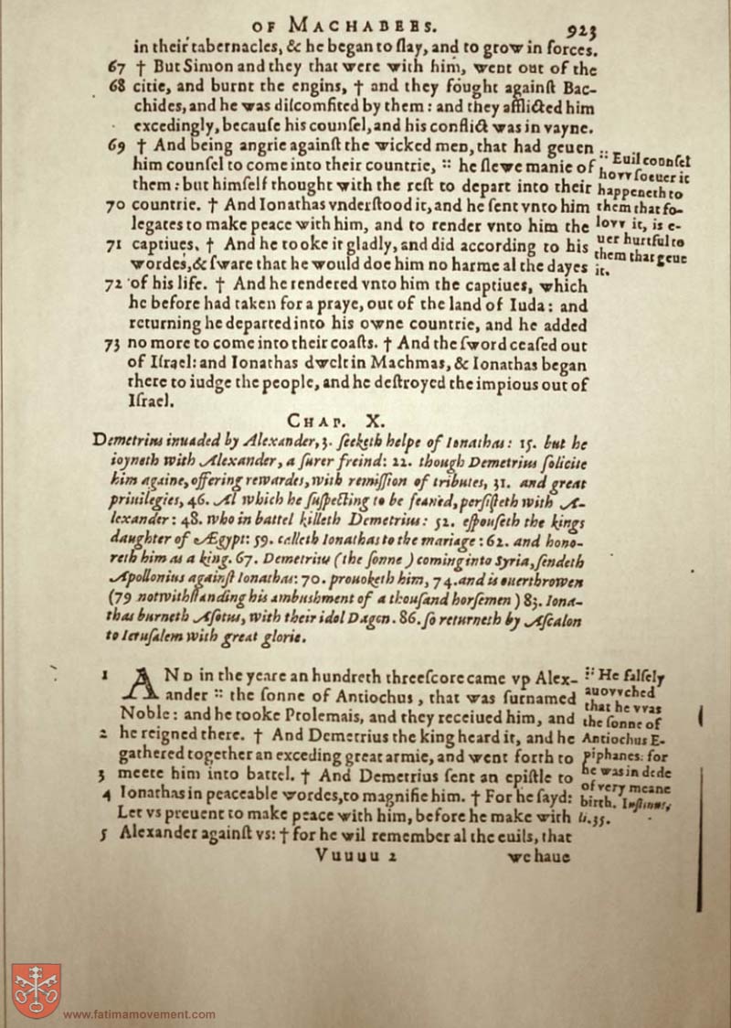 Original Douay Rheims Catholic Bible scan 2058