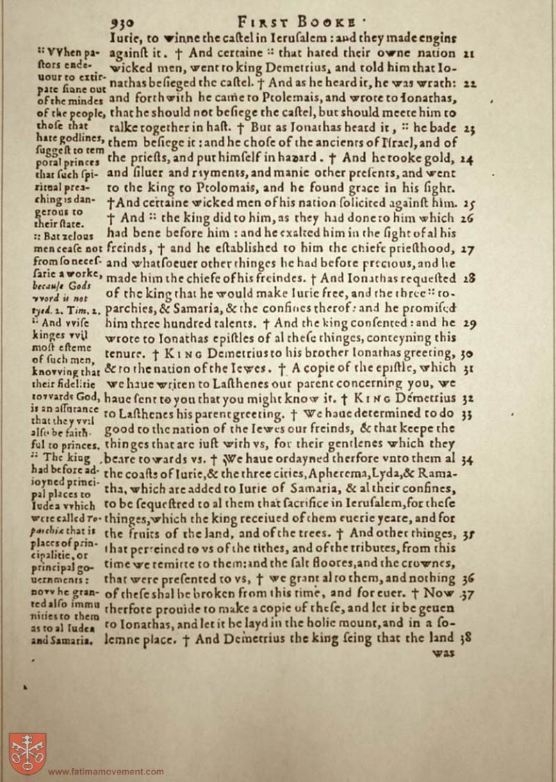 Original Douay Rheims Catholic Bible scan 2065
