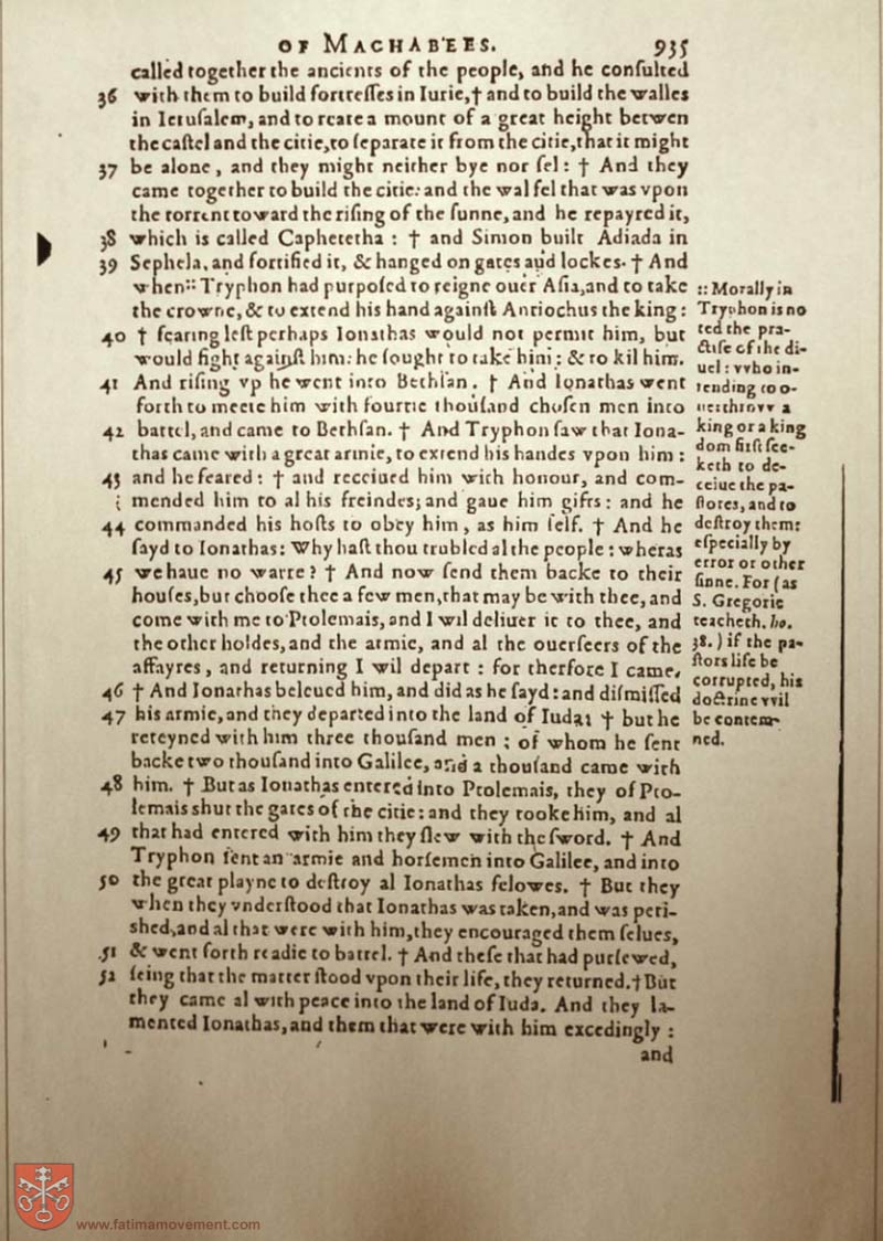 Original Douay Rheims Catholic Bible scan 2069