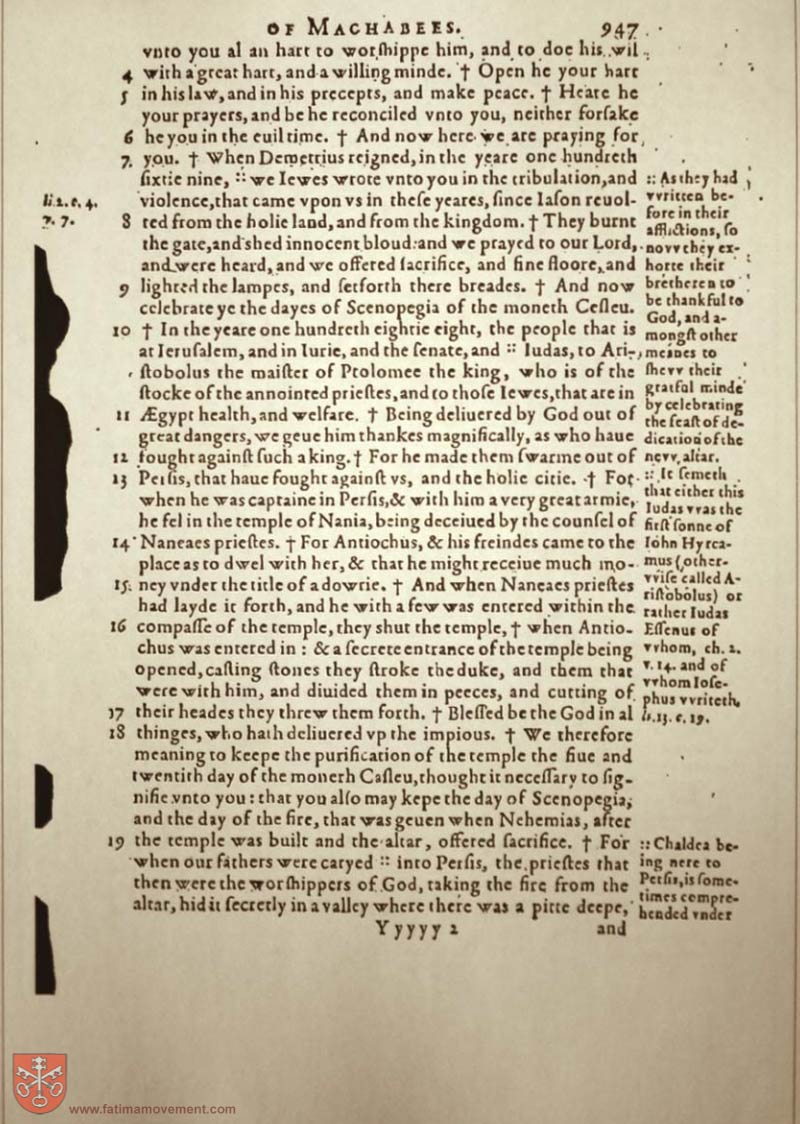 Original Douay Rheims Catholic Bible scan 2081