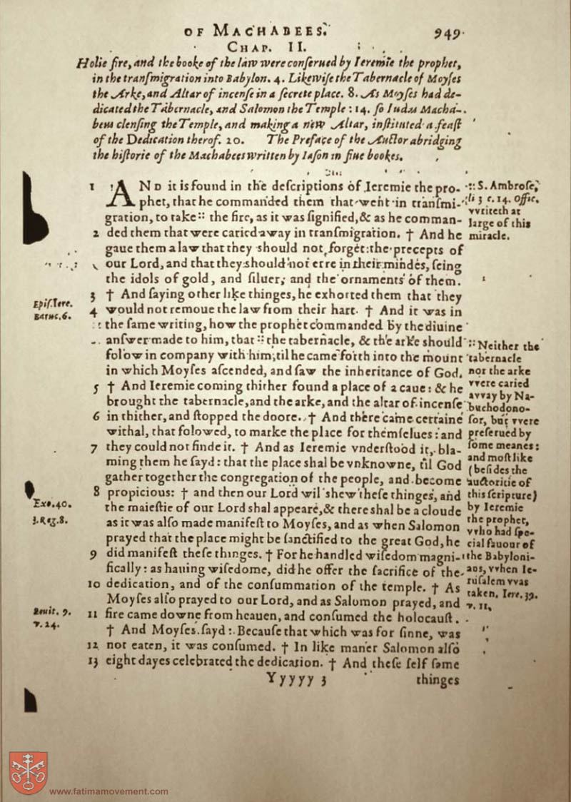 Original Douay Rheims Catholic Bible scan 2084