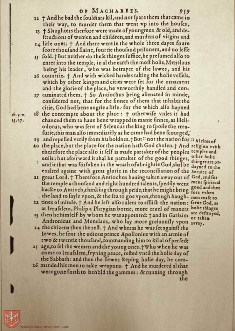 Original Douay Rheims Catholic Bible scan 2094