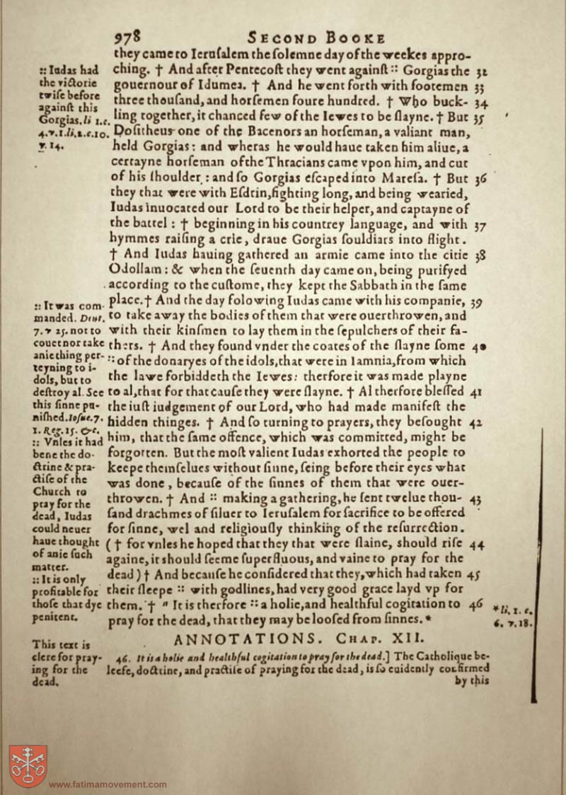 Original Douay Rheims Catholic Bible scan 2113