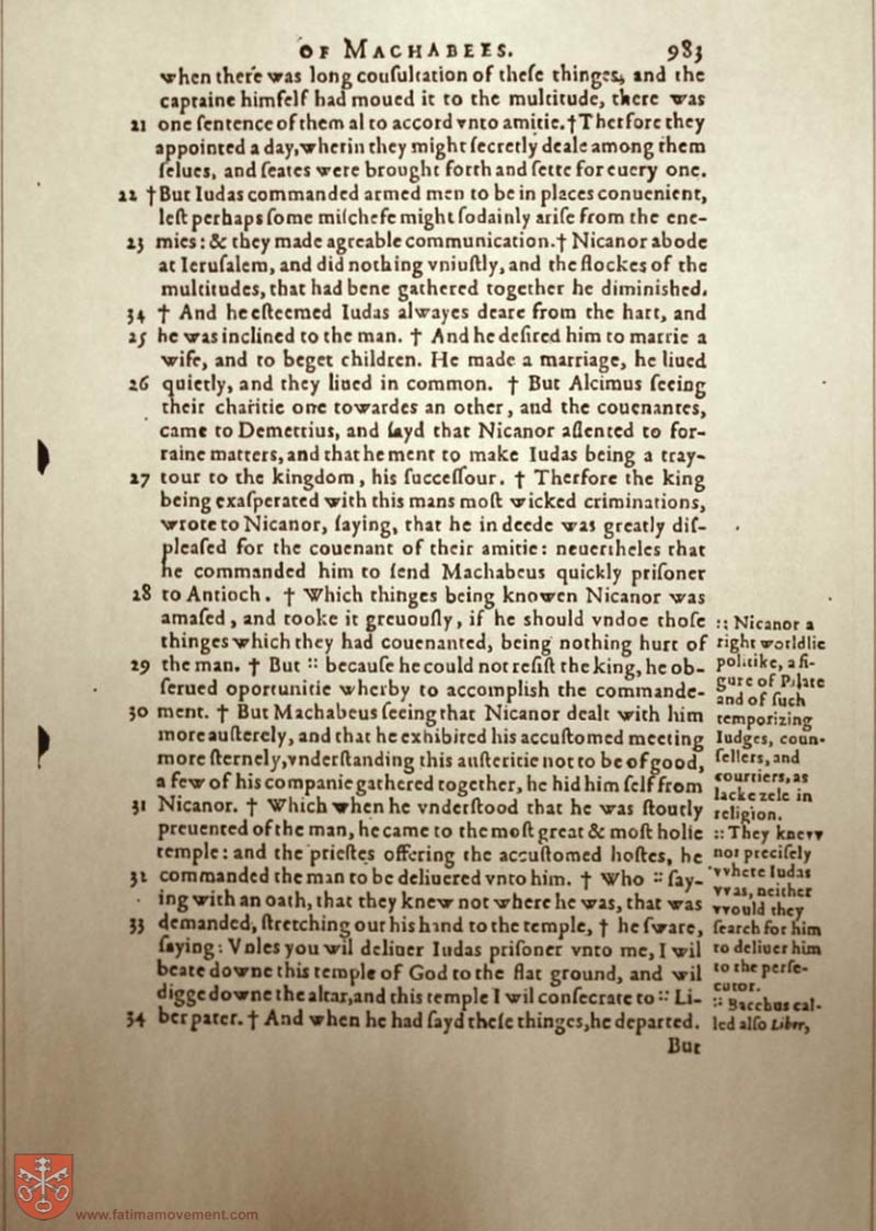 Original Douay Rheims Catholic Bible scan 2118