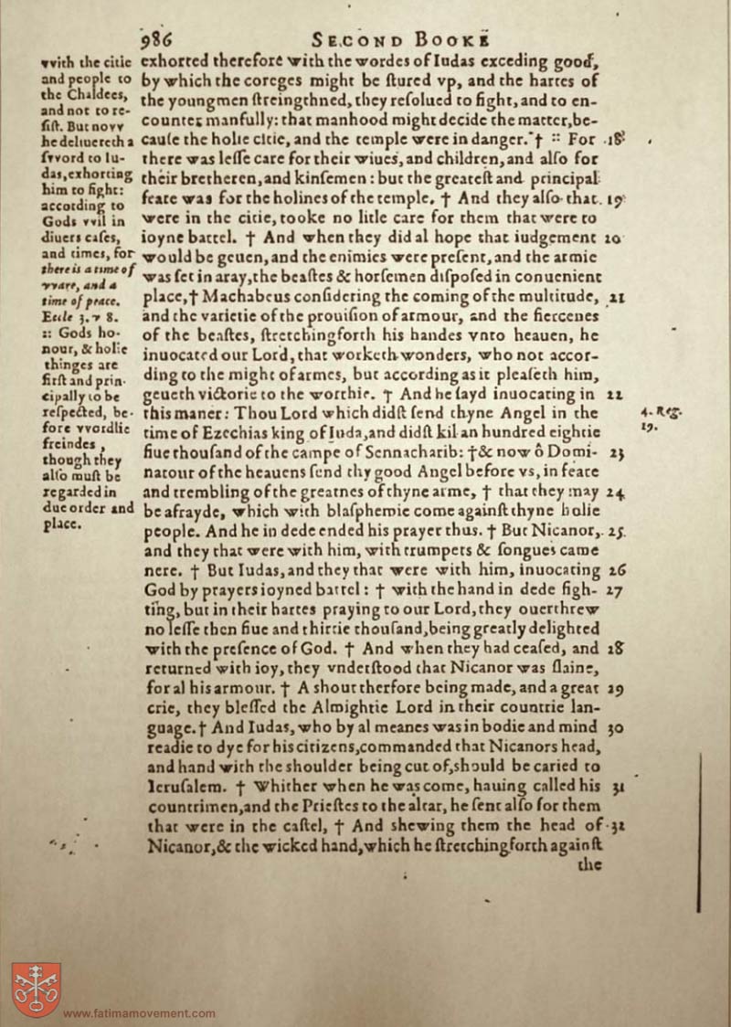 Original Douay Rheims Catholic Bible scan 2121
