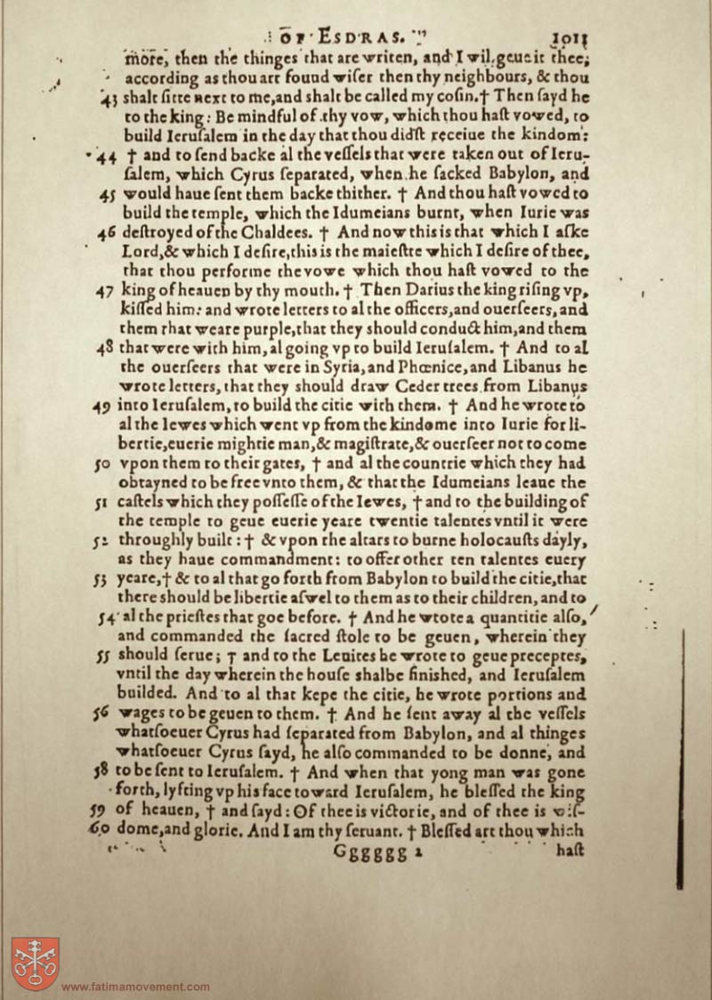 Original Douay Rheims Catholic Bible scan 2150