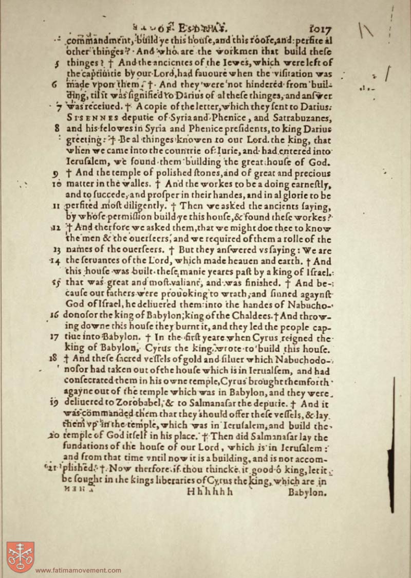 Original Douay Rheims Catholic Bible scan 2156