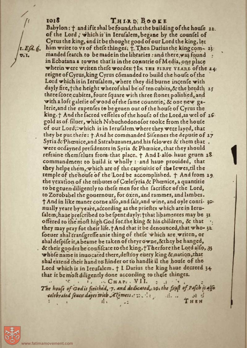 Original Douay Rheims Catholic Bible scan 2157