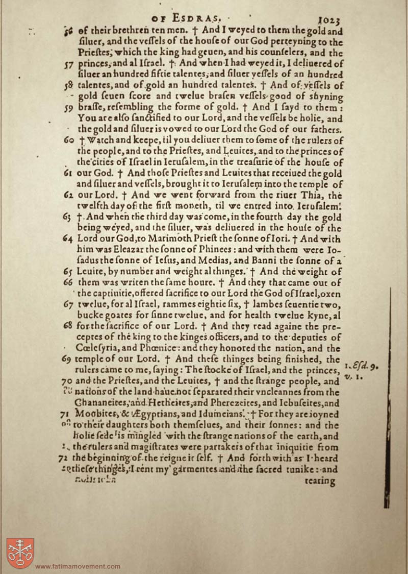 Original Douay Rheims Catholic Bible scan 2162