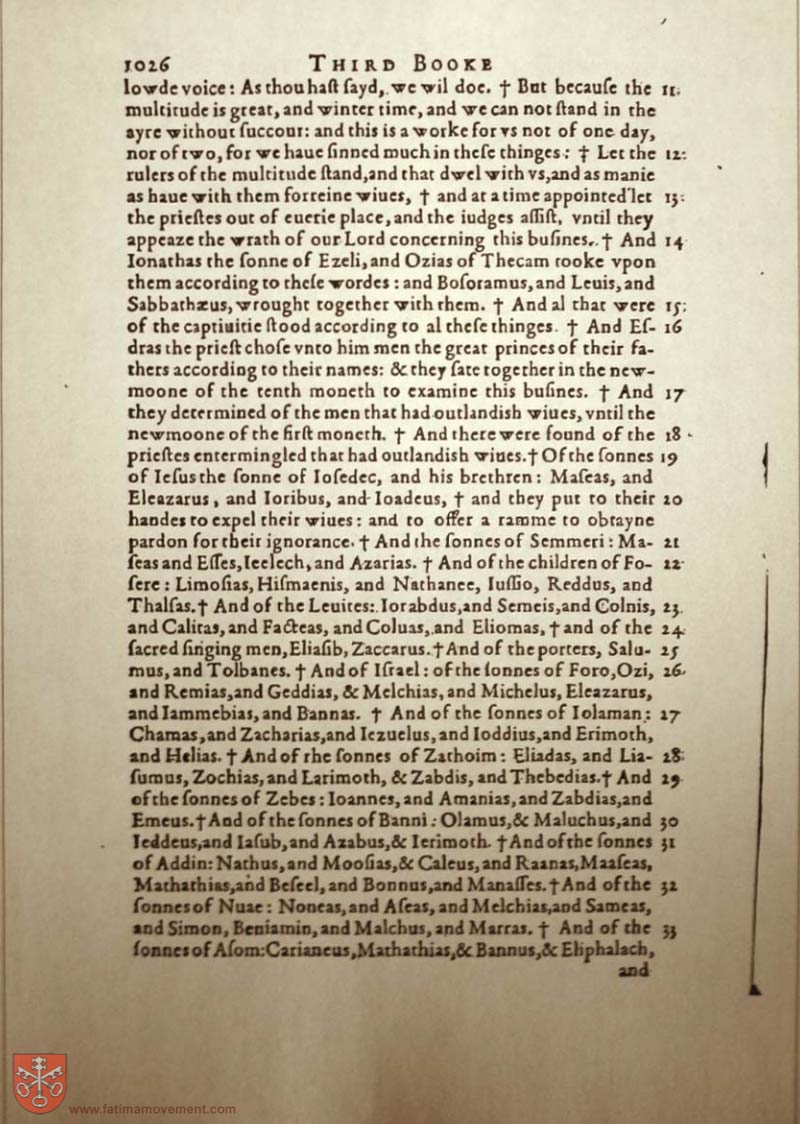 Original Douay Rheims Catholic Bible scan 2165