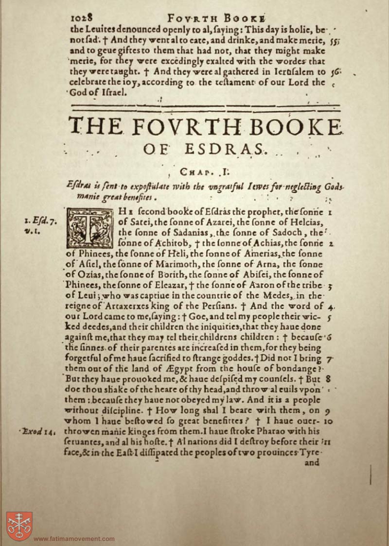 Original Douay Rheims Catholic Bible scan 2167