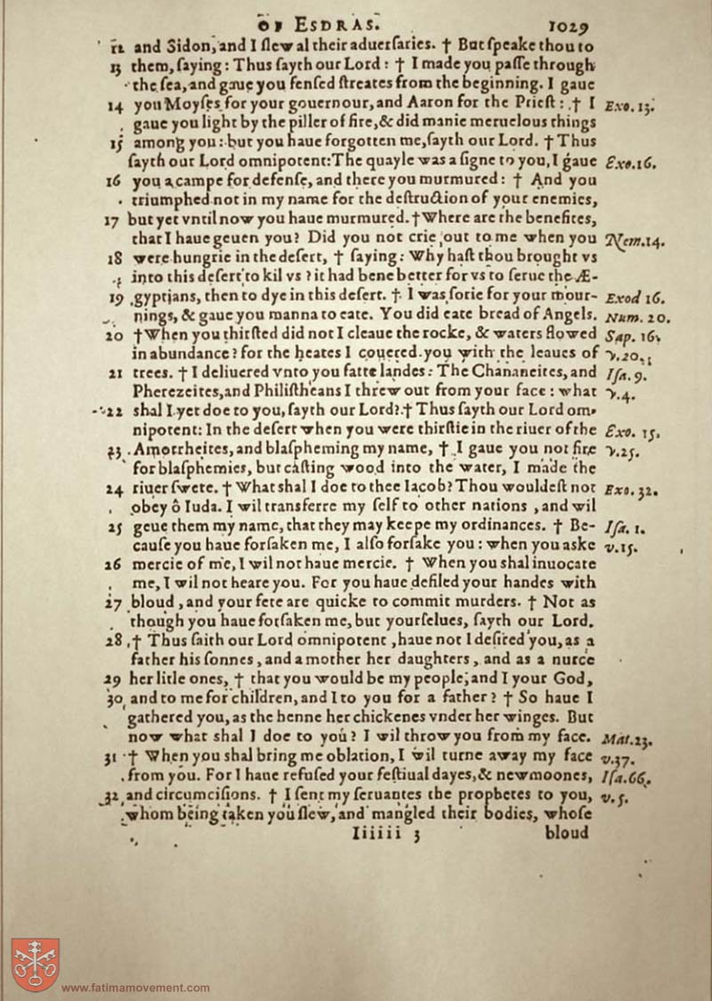 Original Douay Rheims Catholic Bible scan 2168