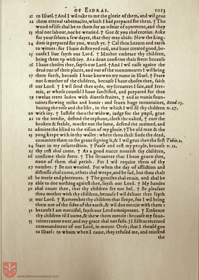 Original Douay Rheims Catholic Bible scan 2170