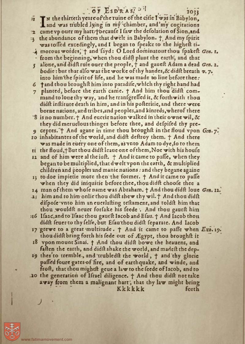 Original Douay Rheims Catholic Bible scan 2172