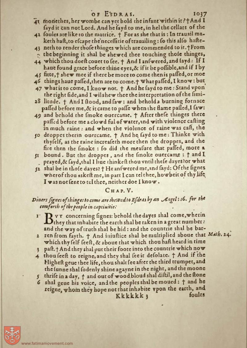 Original Douay Rheims Catholic Bible scan 2176