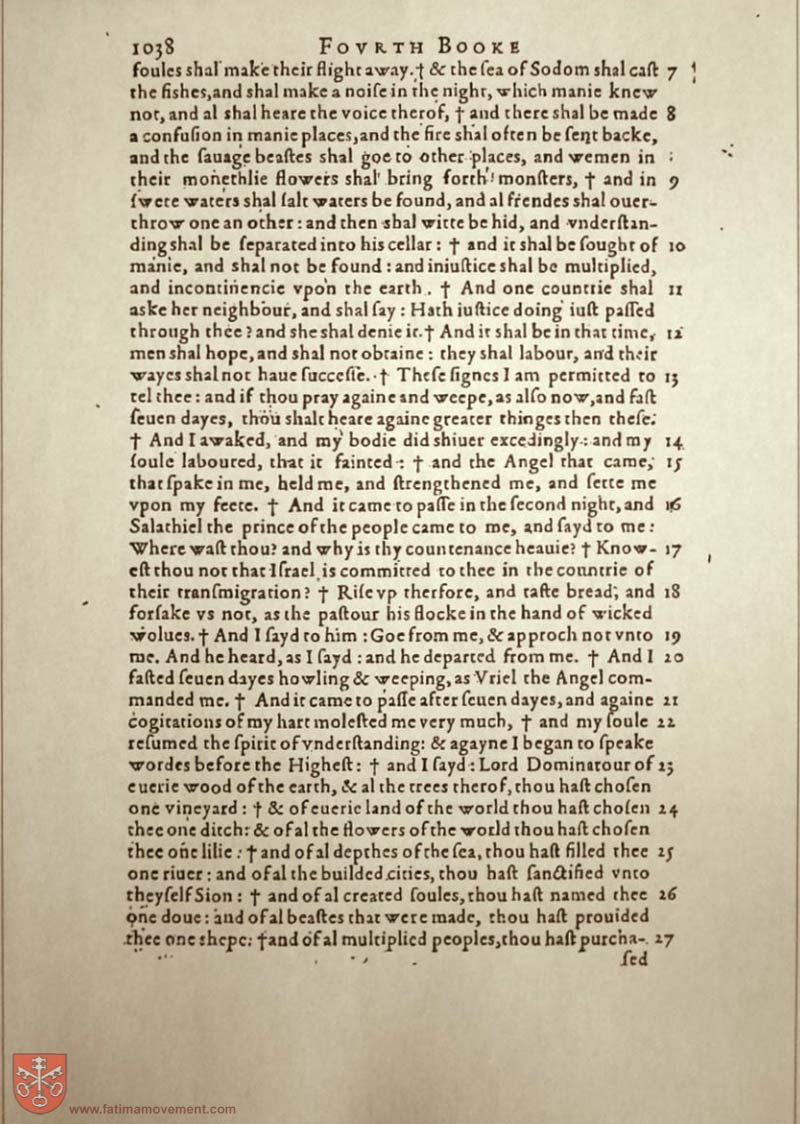 Original Douay Rheims Catholic Bible scan 2177