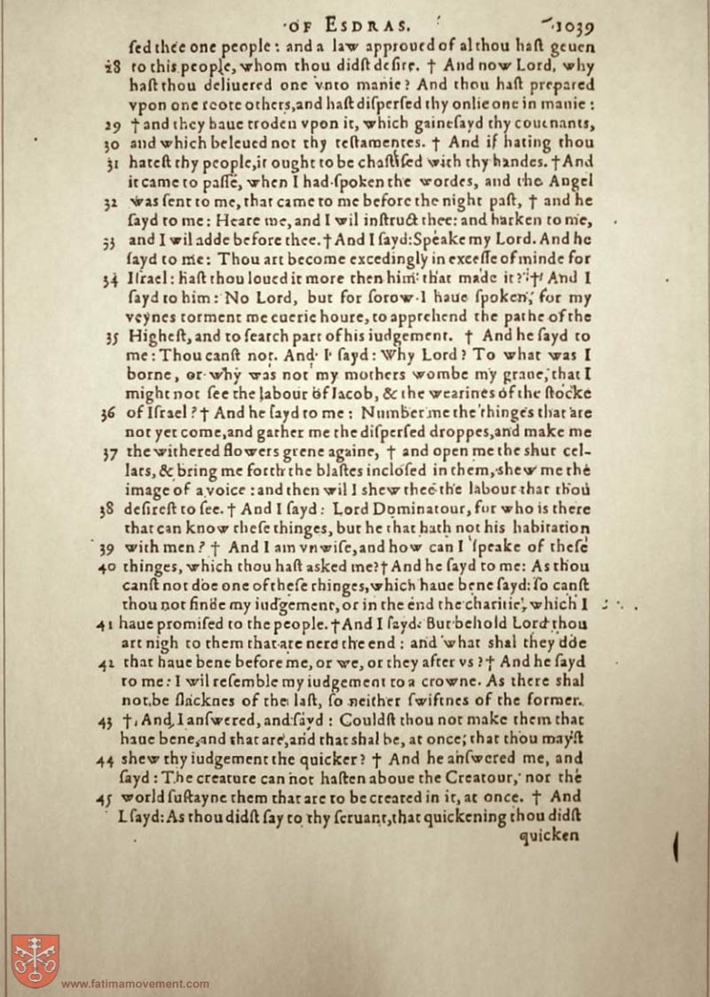 Original Douay Rheims Catholic Bible scan 2178