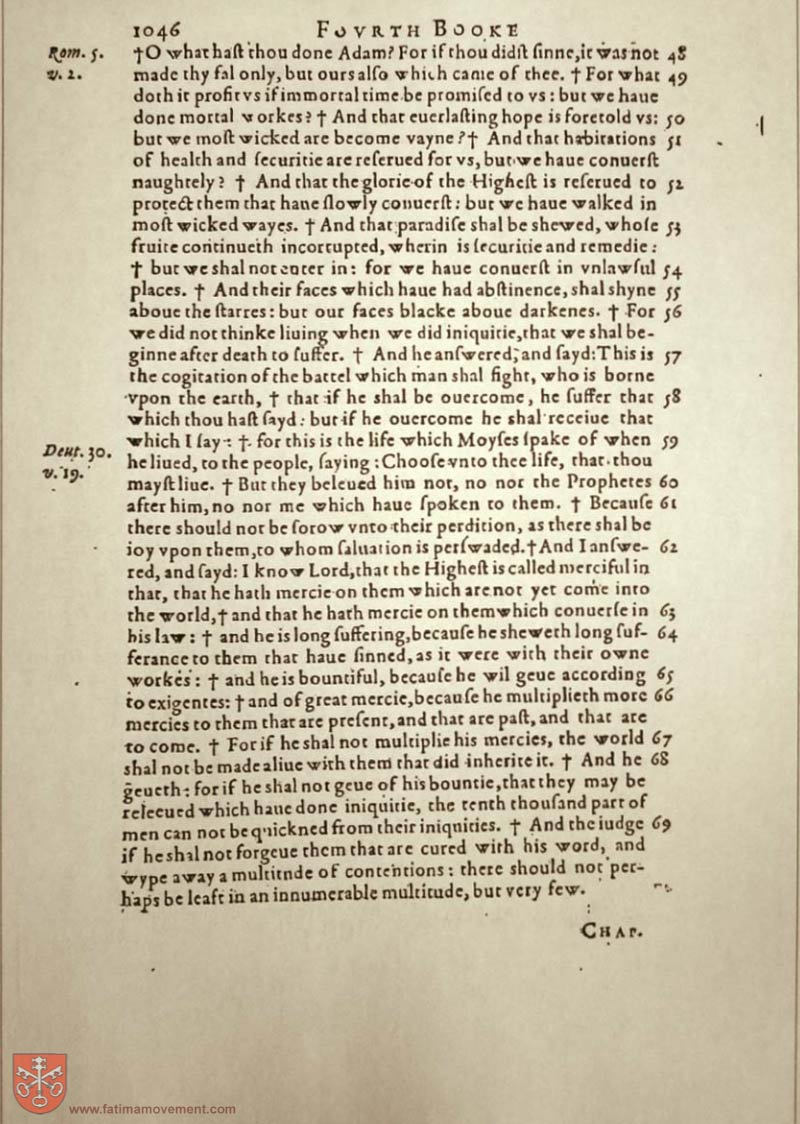 Original Douay Rheims Catholic Bible scan 2185
