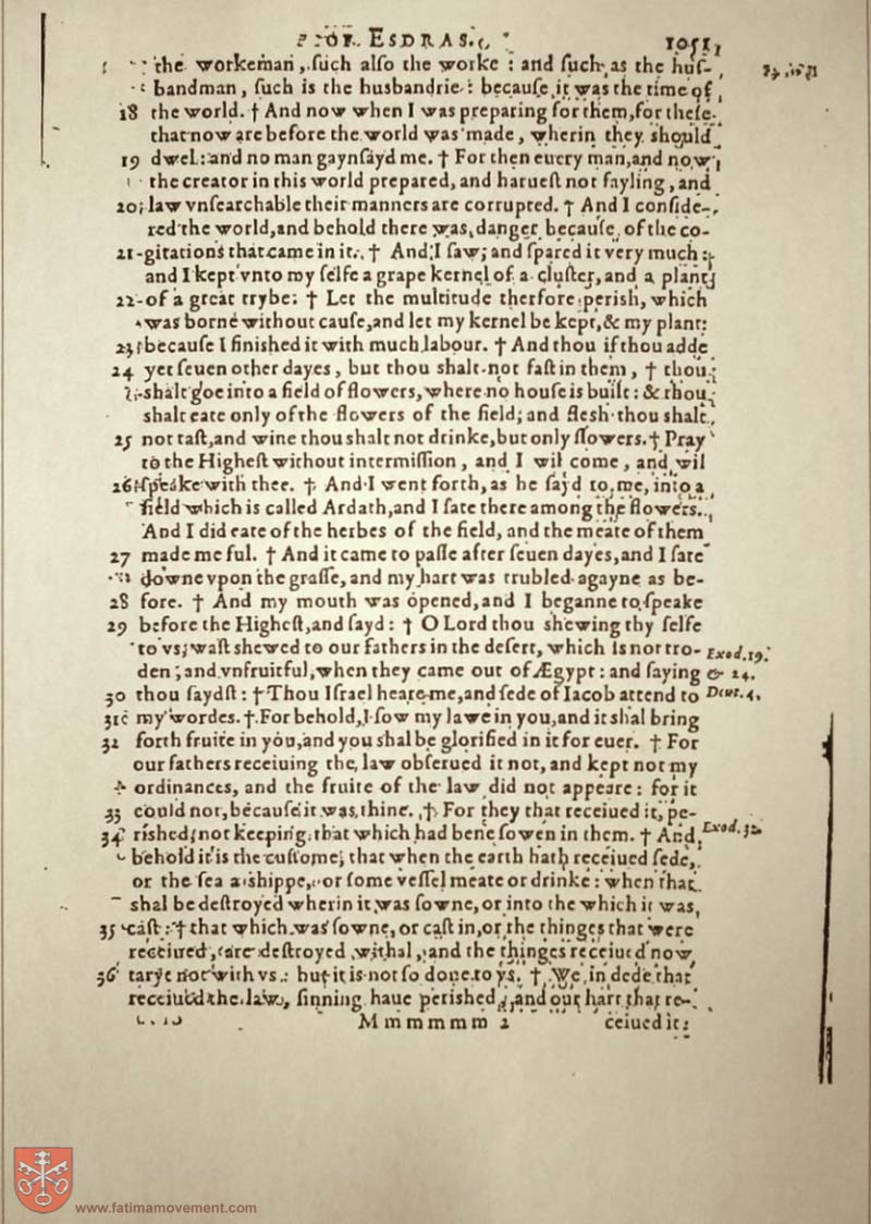 Original Douay Rheims Catholic Bible scan 2190