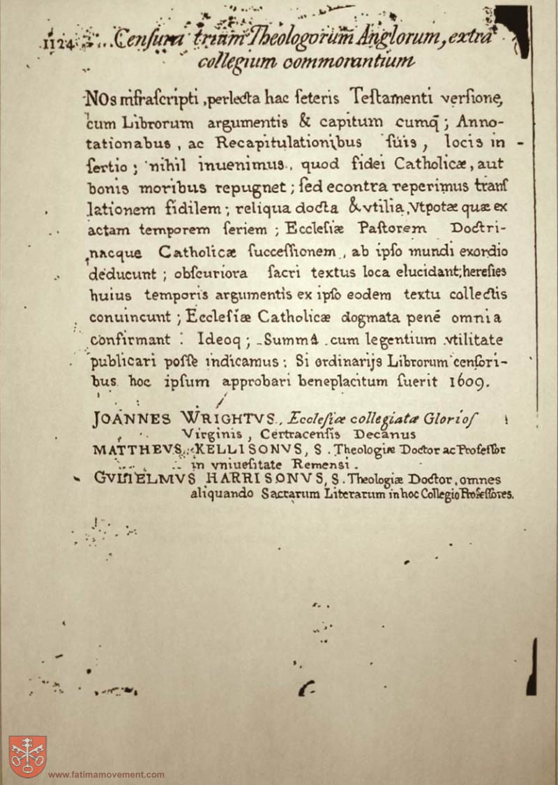 Original Douay Rheims Catholic Bible scan 0000
