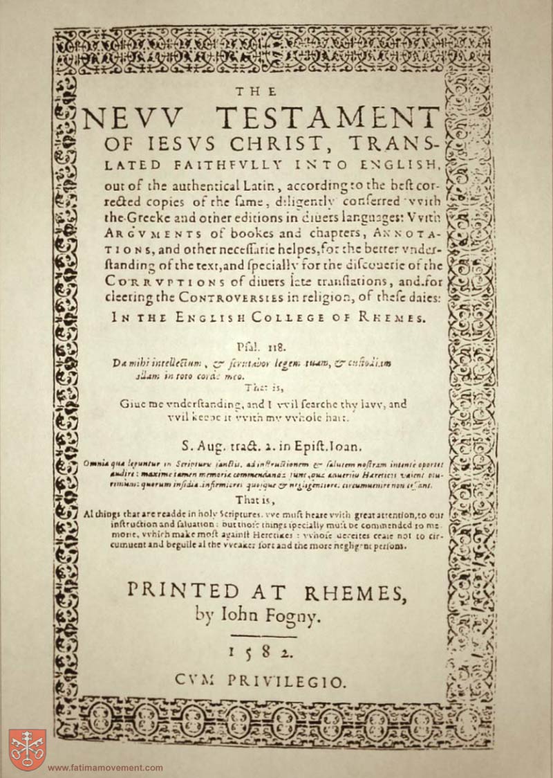 Original Douay Rheims Catholic Bible scan 0000