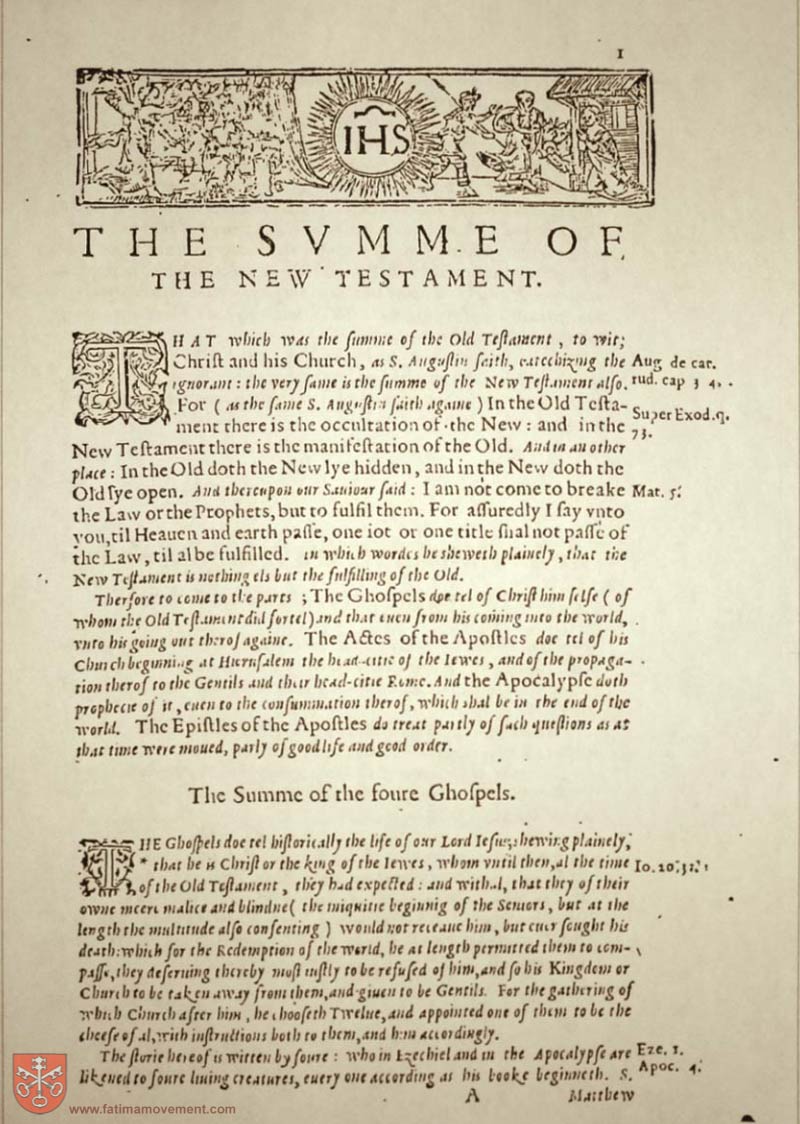 Original Douay Rheims Catholic Bible scan 0000