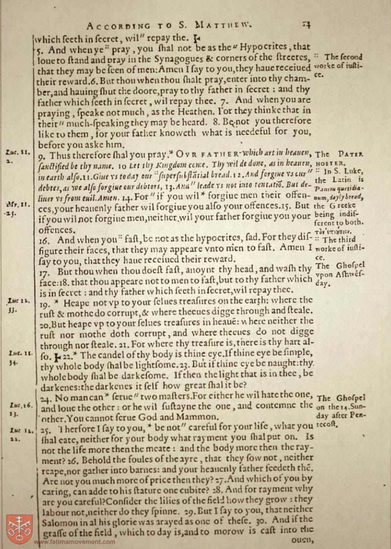 Original Douay Rheims Catholic Bible scan 2303