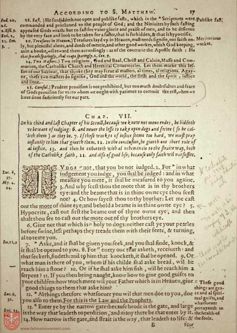 Original Douay Rheims Catholic Bible scan 2305