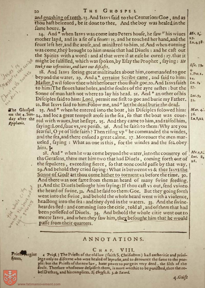 Original Douay Rheims Catholic Bible scan 2308