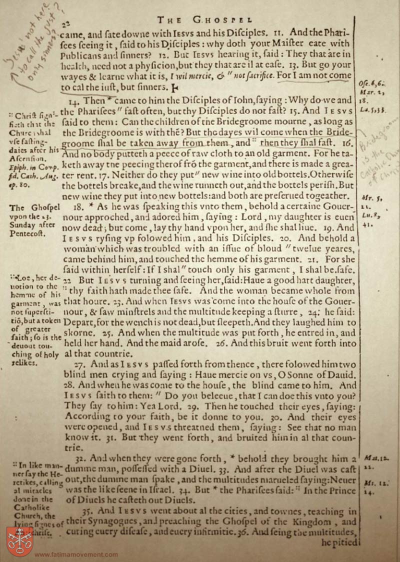 Original Douay Rheims Catholic Bible scan 2310