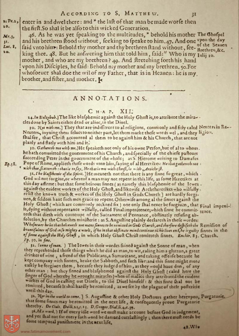 Original Douay Rheims Catholic Bible scan 2319