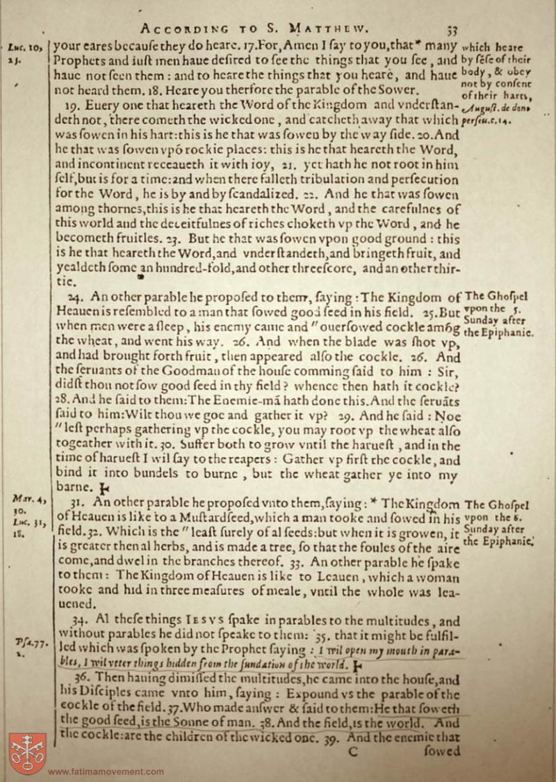 Original Douay Rheims Catholic Bible scan 2321