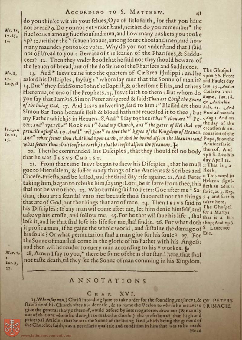 Original Douay Rheims Catholic Bible scan 2329