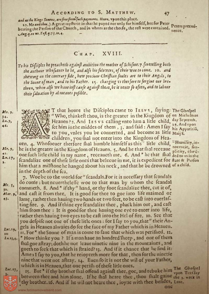Original Douay Rheims Catholic Bible scan 2335
