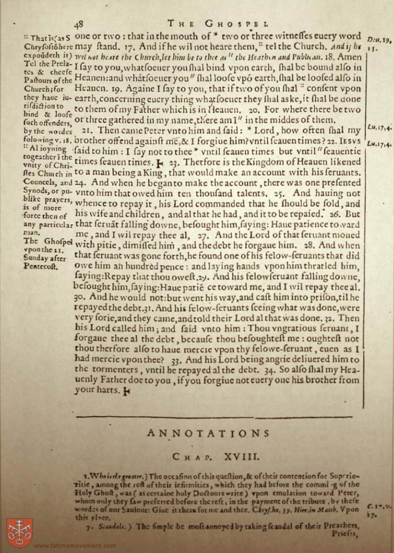 Original Douay Rheims Catholic Bible scan 2336