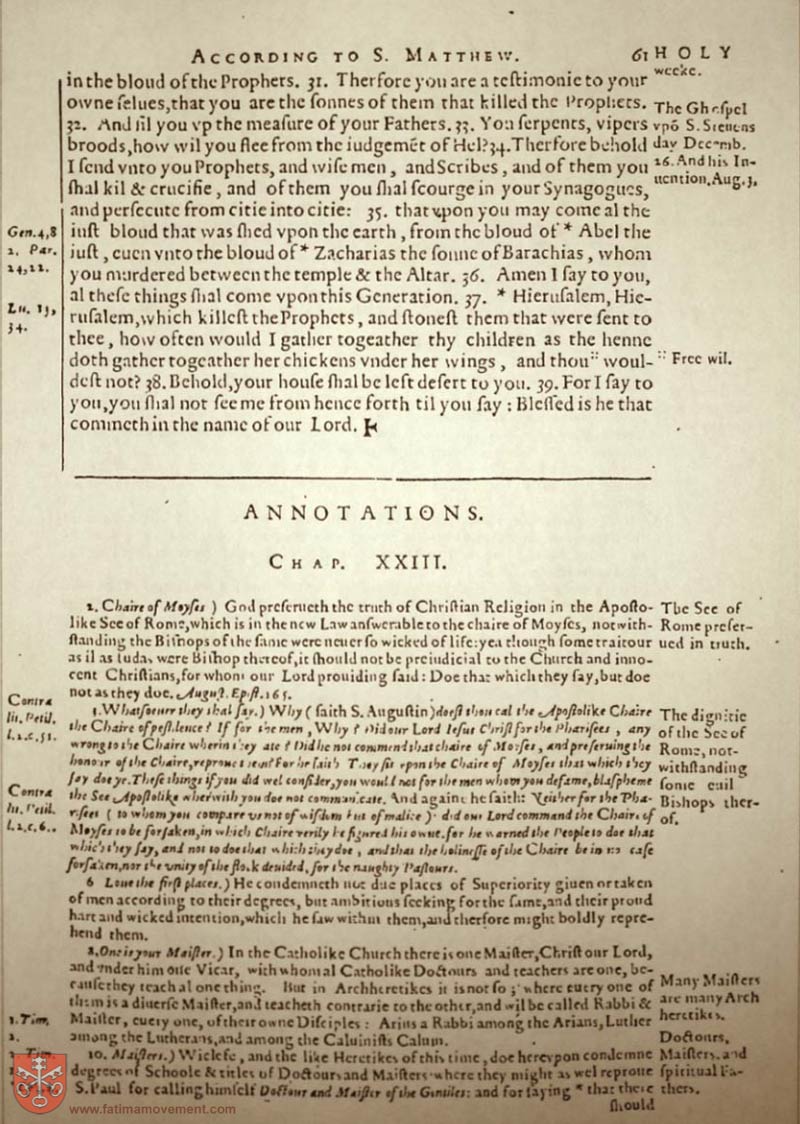 Original Douay Rheims Catholic Bible scan 2349