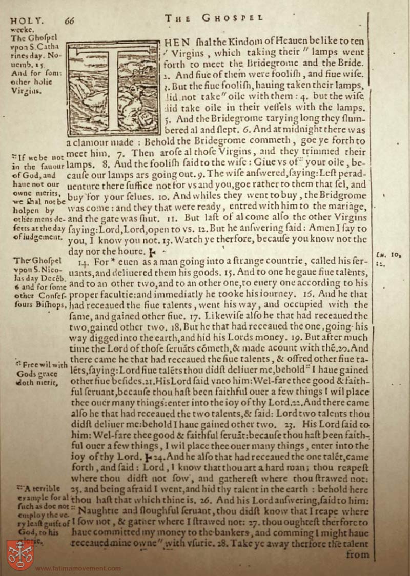 Original Douay Rheims Catholic Bible scan 2354