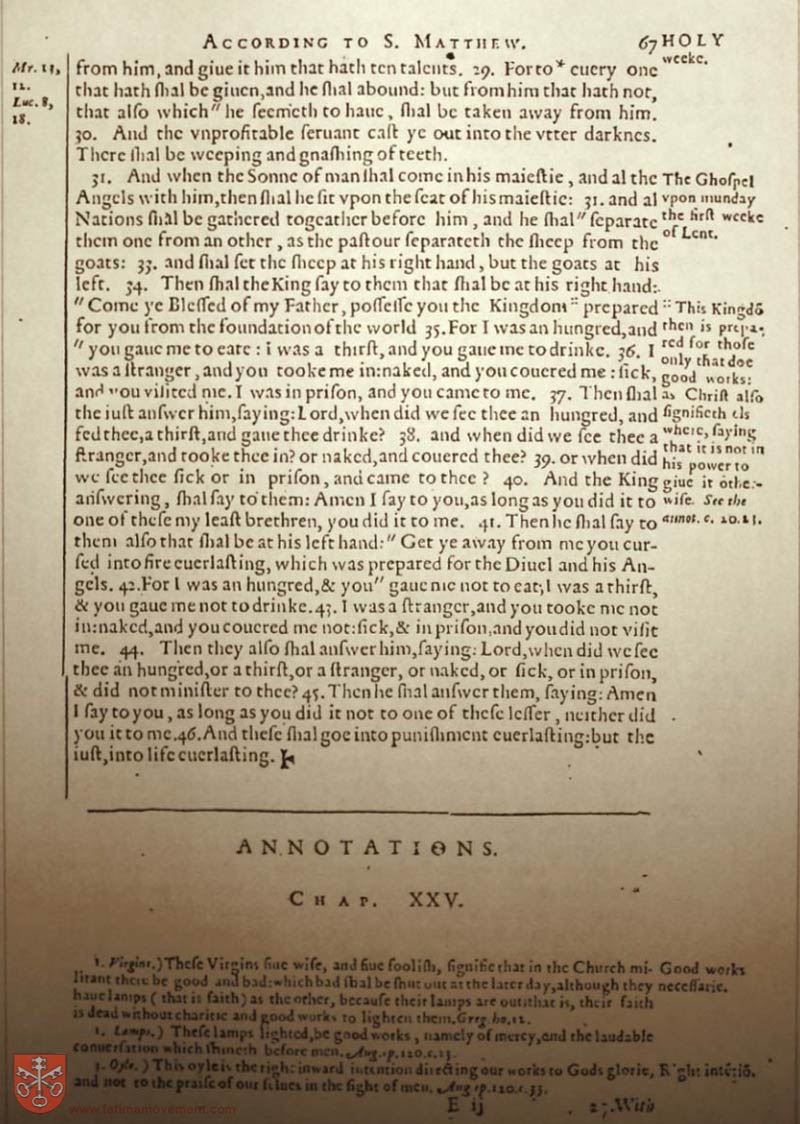 Original Douay Rheims Catholic Bible scan 2355